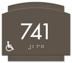Room Number Sign - Handicap Accessible