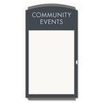 2-Line Informational Sign w/Insert Slot