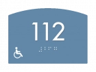 Room Number Sign - Handicap Accessible