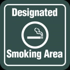 Designated Smoking Area with Symbol