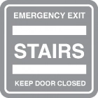 Emergency Exit Stairs Keep Door Closed