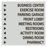 9-Line Directional Sign
