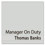 Manager on Duty Sign - Includes Nameplate