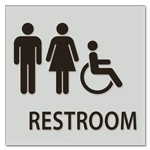Restroom - Unisex & Handicap Accessible Symbols