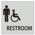 Restroom - Male & Handicap Accessible Symbols