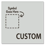 1-Line Custom Symbol Sign