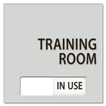 2-Line Room Sign w/Sliding Panel