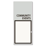 2-Line Informational Sign w/Insert Slot