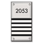 4 Slot Room Number Sign