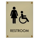 Restroom w/Female & Handicap Symbols