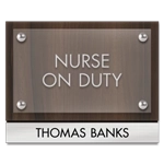 Manager on Duty Sign - Includes Nameplate