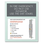 In Case of Fire... Evacuation Plan Holder