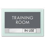 2-Line Room Sign w/Sliding Panel