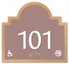 Room Number Sign - No Smoking/Handicap Accessible