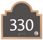 Room Number Sign - No Smoking
