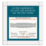 In Case of Fire... Evacuation Plan Holder