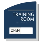 2-Line Room Sign w/Sliding Panel