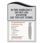 In Case of Fire... Evacuation Plan Holder