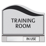 2-Line Room Sign w/Sliding Panel