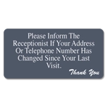 Please Inform the Receptionist... Please Inform the Receptionist...