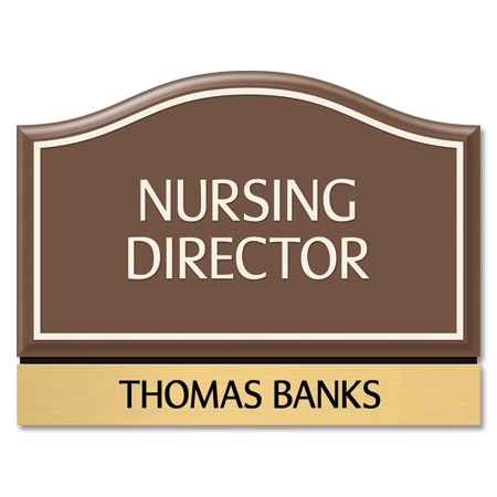 Manager on Duty Sign - Includes Nameplate