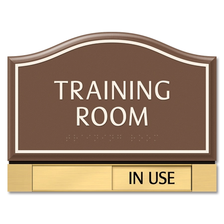 2-Line Area ID w/Sliding Panel