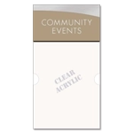 2-Line Info Sign w/Insert Slot