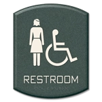 Restroom - Female & Handicap Accessible Symbol
