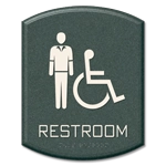 Restroom - Male & Handicap Accessible Symbol