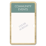 2-Line Informational Sign w/Insert Slot