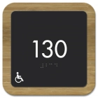 Room Number Sign - Handicap Accessible
