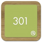 Room Number Sign - No Smoking