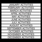 12 pack Month Inserts