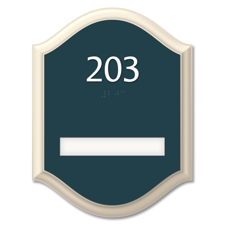 Room Number Sign - 1 Slot