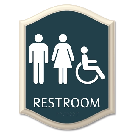 Restroom Unisex w/Handicap Accessible Symbol