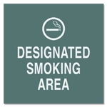 Designated Smoking Area w/Symbol