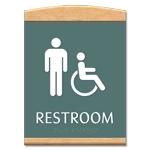 Restroom w/Male & Handicap Symbols
