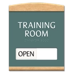 2-Line Room Sign w/Sliding Panel