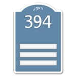 Room Number w/ 3 Name Inserts