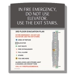 In Case of Fire... Evacuation Plan Holder
