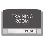 2-Line Meeting Room Sign w/Sliding Panel