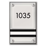 1 Slot Room Number Sign