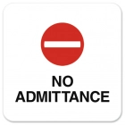 No Admittance with Symbol