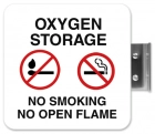 Oxygen Storage No Smoking No Open Flame with Symbol
