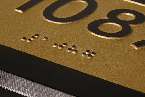 Braille Detail - China Black