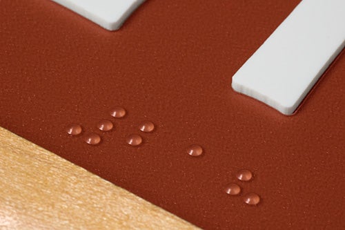 Braille Detail - Braille only on select items