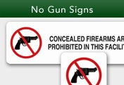 No Gun Signs