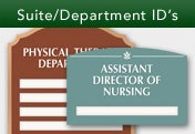 Suite Department ID Signs