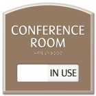 2-Line Common Room Sign w/Sliding Panel