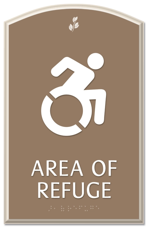 Area of Refuge Sign - Dynamic ISA Symbol